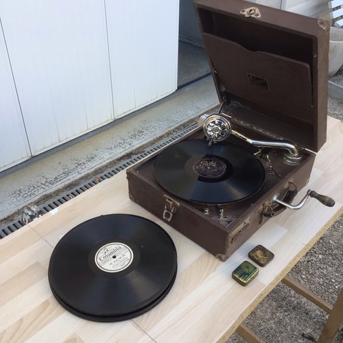 Gramophone phonographe pathé - gramophone,