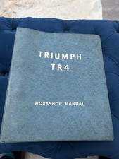 Triumph TR4 factory original  1962 workshop manual