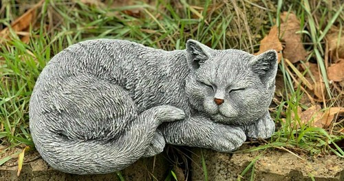 Sculpture pierre chat betty - sculpture,