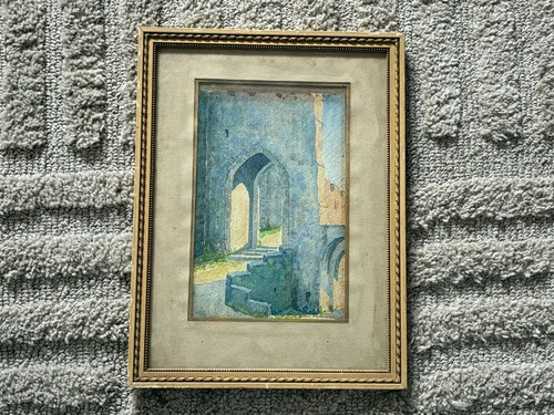Aquarelle ancienne vue de - ancienne,