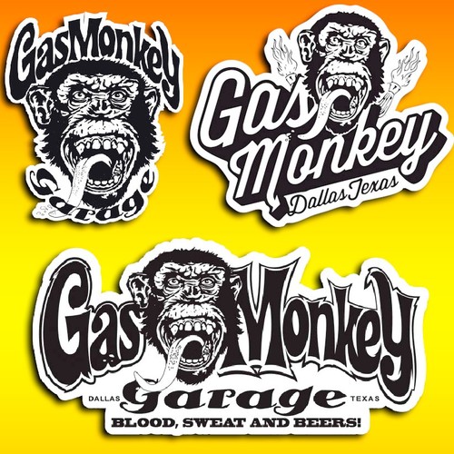 Lot stickers autocollant gas - 3,