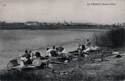 Cpa perray laveuses au - le,