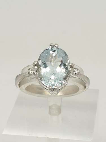 Bague blanc kt 750 - en, 18