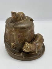 Denbac Céramique « Chats Souris » Vierzon 18 Denert et Balichon Art Nouveau