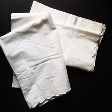 Lot de 2 Petits draps plats