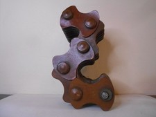 Sculpture articulée cuir