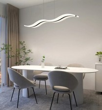Lustre LED de 120cm d'une intensité de 50W idéal pour Îlot cuisine, salon, salle