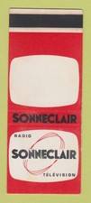 Matchbook Cover - Radio TV Sonneclair France SAMPLE WEAR