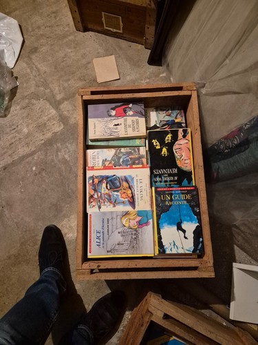 Caisse remplie livres pour - remplie,