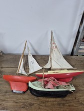 Jouet Ancien Lot De 3 Bateau 2