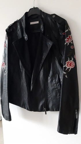 Veste simili cuir - , noir