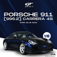 PORSCHE 911 (996.2) Carrera 4S 2002 Dark Blue - 1:18 GT Spirit GT938
