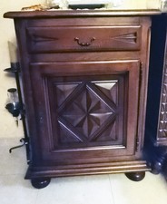 Confiturier bois massif signé