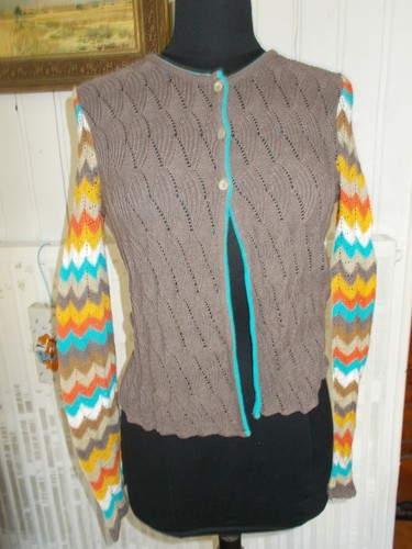 Pull gilet boutons coton - pull, 3