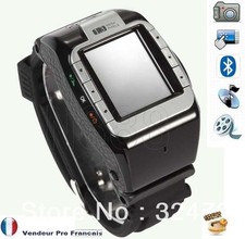 Montre Téléphone GSM Ecran Tactile Photo/Camera Lecteur MP3/MP4  N388 Noir