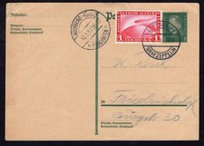 DR Zeppelin entier + ZuF MiNr