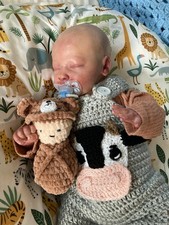 18" Realborn Reborn Baby Joseph Asleep By Bountiful Baby With COA