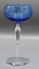 BEAU VERRE SUR PIED EN CRISTAL SIGNE VAL ST SAINT LAMBERT VSL ROEMER H 18 CM #3