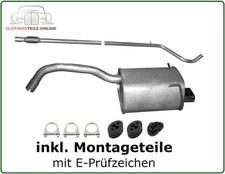 Échappement Kit pour Fiat 500 1.2 + LPG 69PS Avec Chrome Tuyau D'Échappement