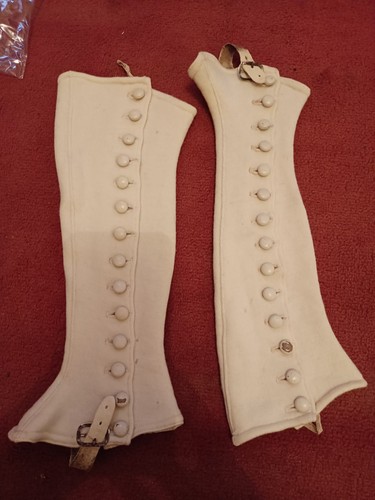 Paire guêtres anciennes - de,