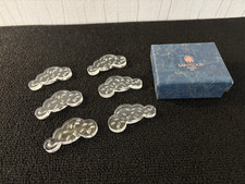Lot of 6 Saint Louis Crystal 'Cloud' Knife Holders (Price of 6)
