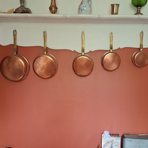 Lot casseroles cuivre - lot,