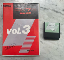 Yamaha DX7S Vol 3 vintage Synthesizer keyboard Synth Sound Rom Cartridge V Rare