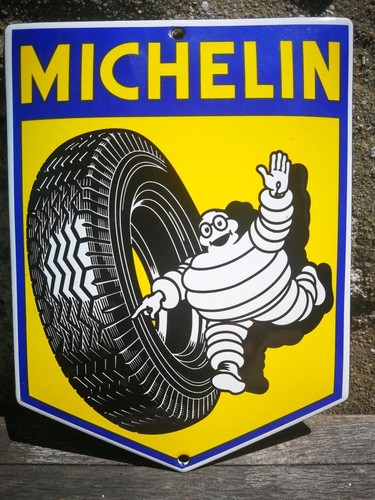 Plaque émaillée michelin - plaque,