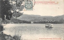 Old postcard on Lake Gerardmer propeller boat (234675)