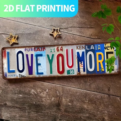 Love you more license plate - you,
