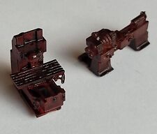 Machine Outils 1/87 Ho 1 Tours A Metaux + 1 Fraiseuse Maintenance Garage Atelier