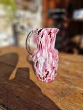 Antique glass pitcher De Clichy