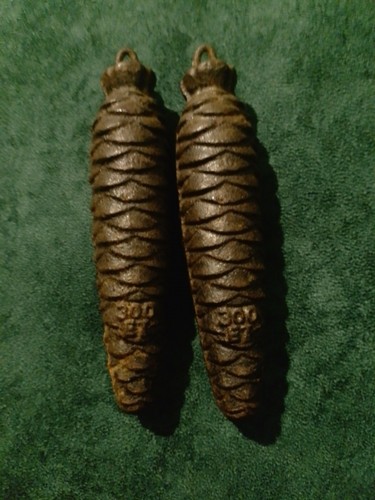 Pair antique cast iron - pair, of