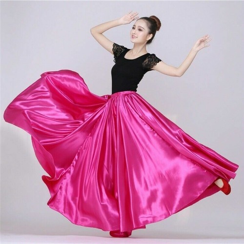 Femmes brillant satin danse - satin,