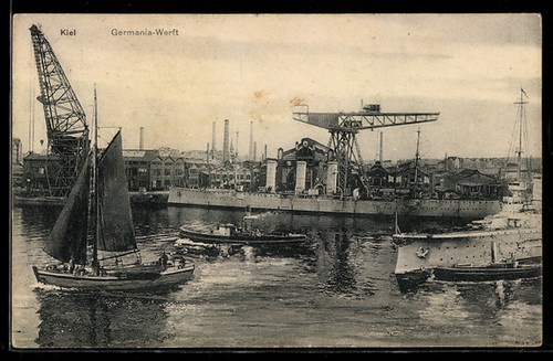 Carte postale kiel chantier - carte,