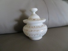 old opaline sugar bowl blown with cane Napoleon III