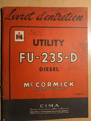 Cormick tracteur utility - ih,