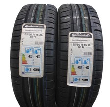 2 X CONTINENTAL 185/60 R15 88H XL ContiEcoContact 5 Pneus D'Été 2017 COMPLET
