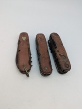 Lot of 3 old Swiss knives, multifunction, Swiss Army? Military? Knife