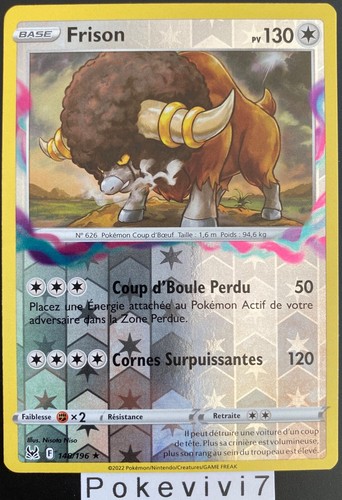 Carte pokemon frison 148 - frison, 148/196