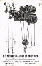 Old postcard Paris 3rd 87, Rue de Turenne le monte-charger industriel (1246765)