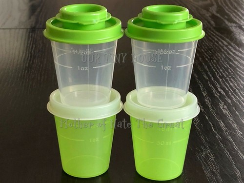 Tupperware salt and pepper - and,