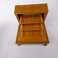 wooden music cigarette box
