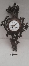Grand cartel bronze pendule horloge mural 52 cm 