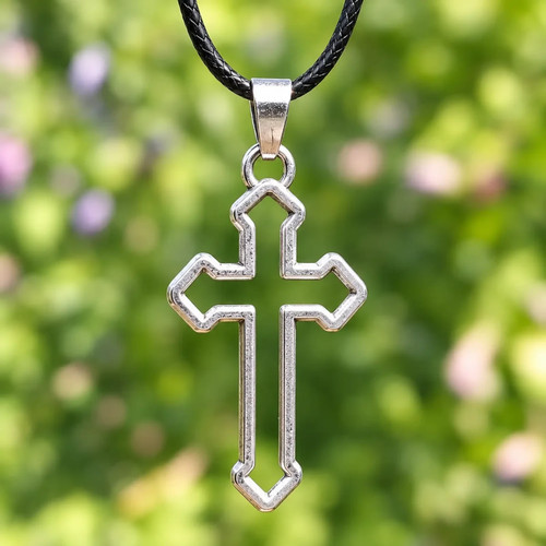Collier croix catholique - collier,