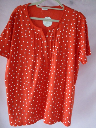 Tee shirt polo orange imprimé - tee,