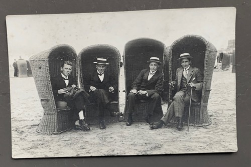 Carte photo ancienne hommes - carte,