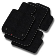 VW81-1 Jeu Tapis De Sol Velour Premium Cuir Noir pour Volkswagen Golf Sportsvan