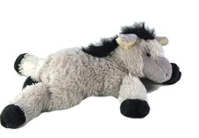 Grande peluche Ane gris noir