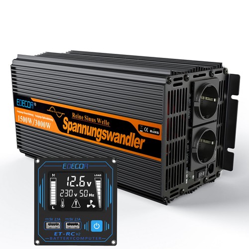 Edecoa 1500w convertisseur 12v - convertisseur,